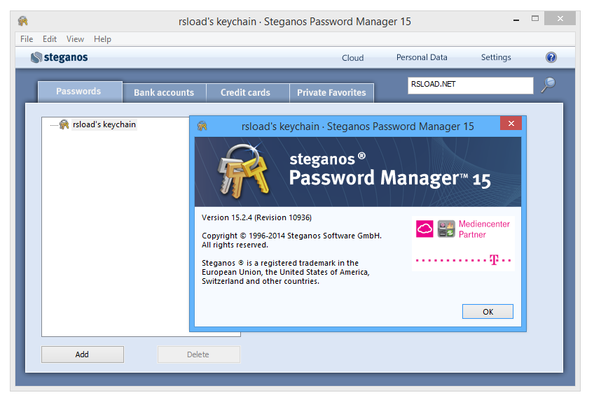 Steganos Password Manager