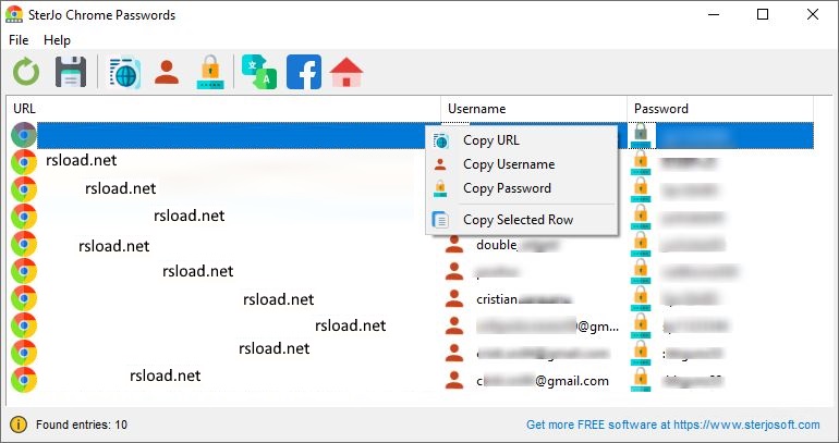 SterJo Chrome Passwords