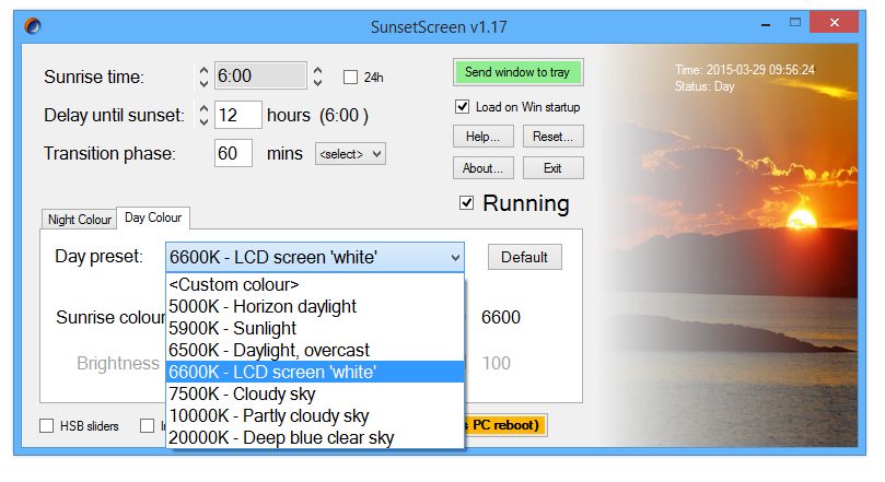 SunsetScreen
