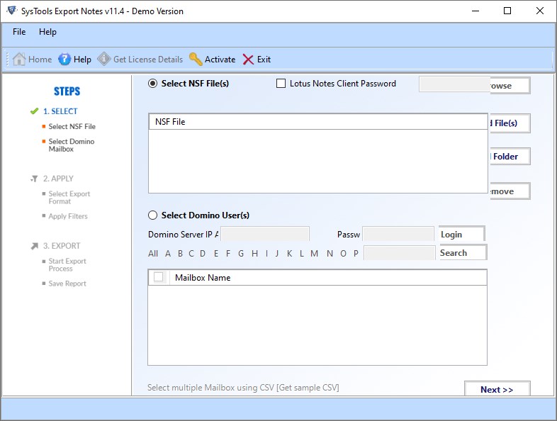 SysTools Export Notes