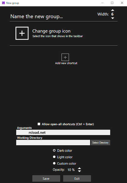 Taskbar Groups