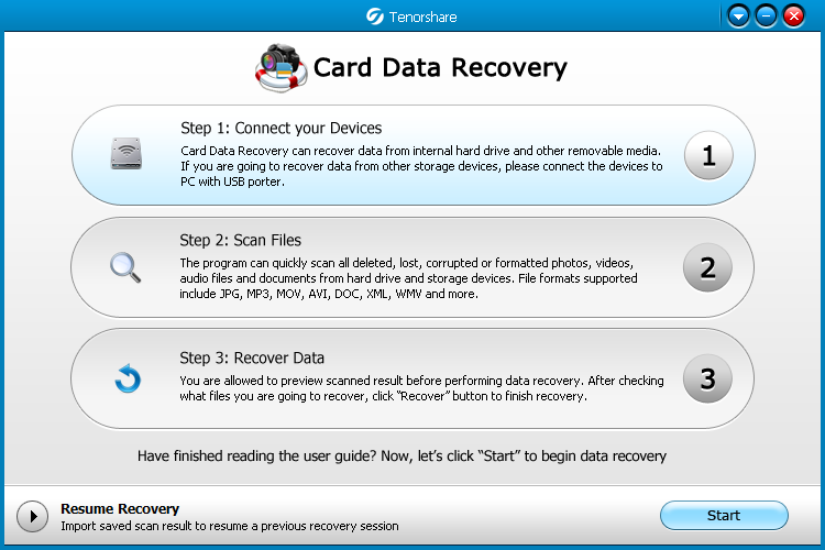 Tenorshare Card Data Recovery