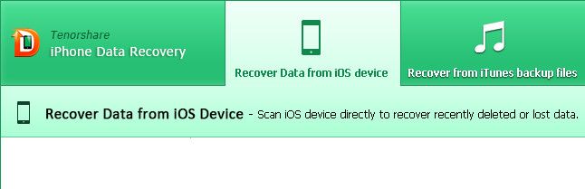 Tenorshare iPhone Data Recovery