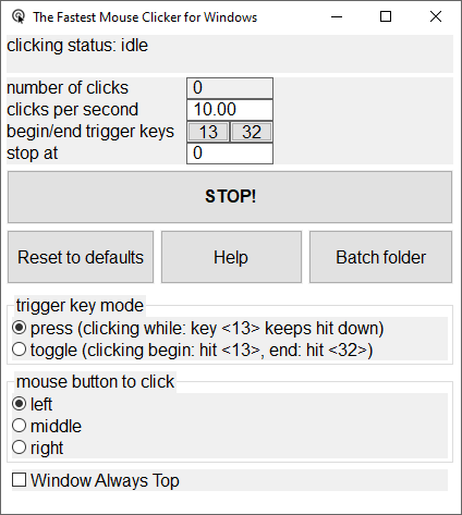 The Fastest Mouse Clicker for Windows
