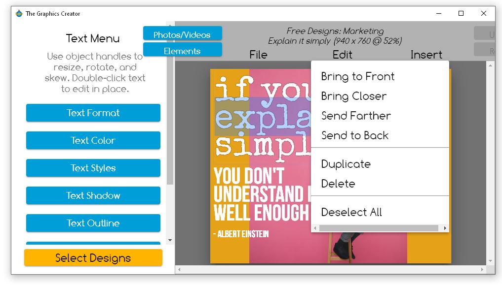 The Graphics Creator программа