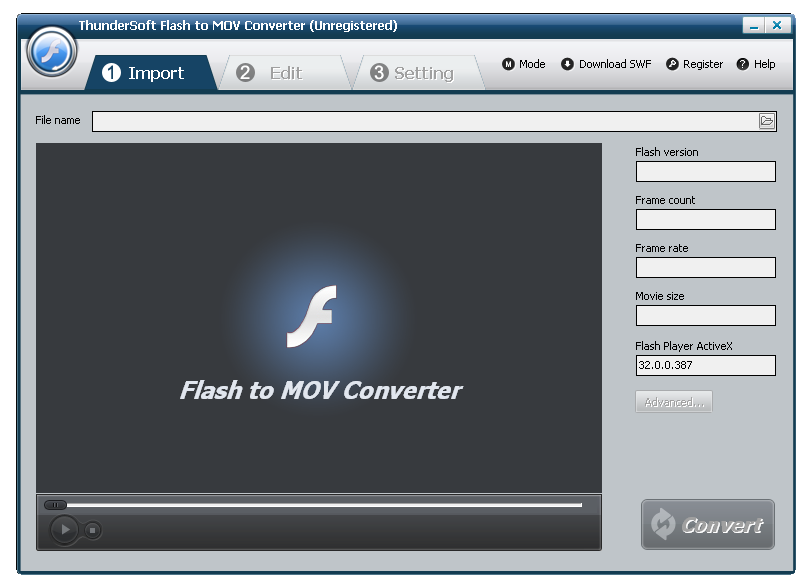 ThunderSoft Flash to MOV Converter