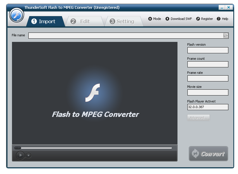 ThunderSoft Flash to MPEG Converter