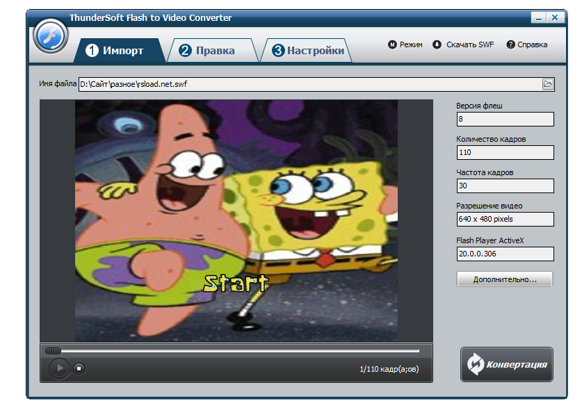 ThunderSoft Flash to Video Converter