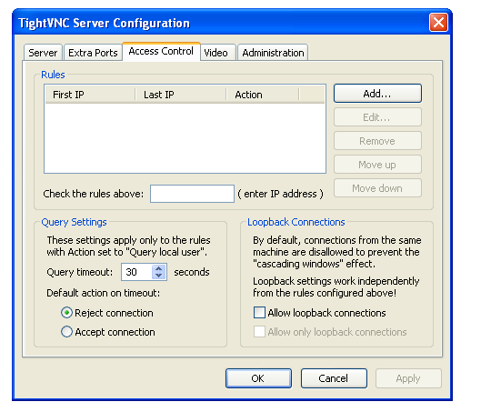 TightVNC настройка