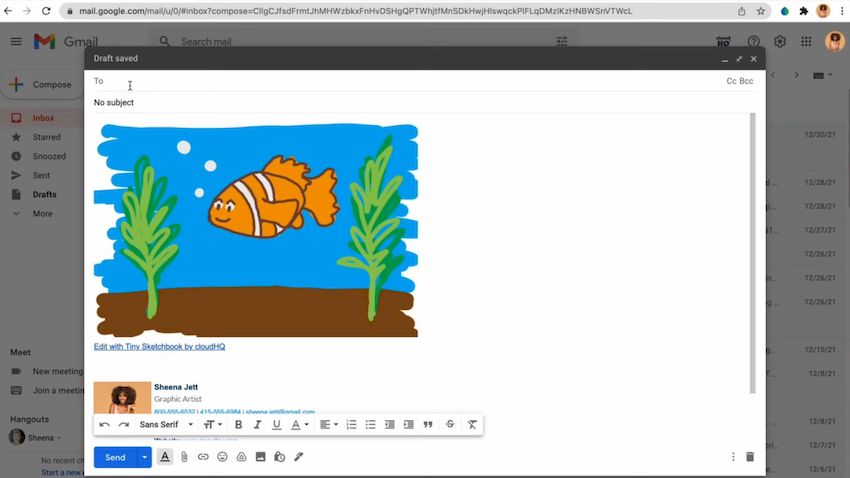 Tiny Sketchbook by CloudHQ