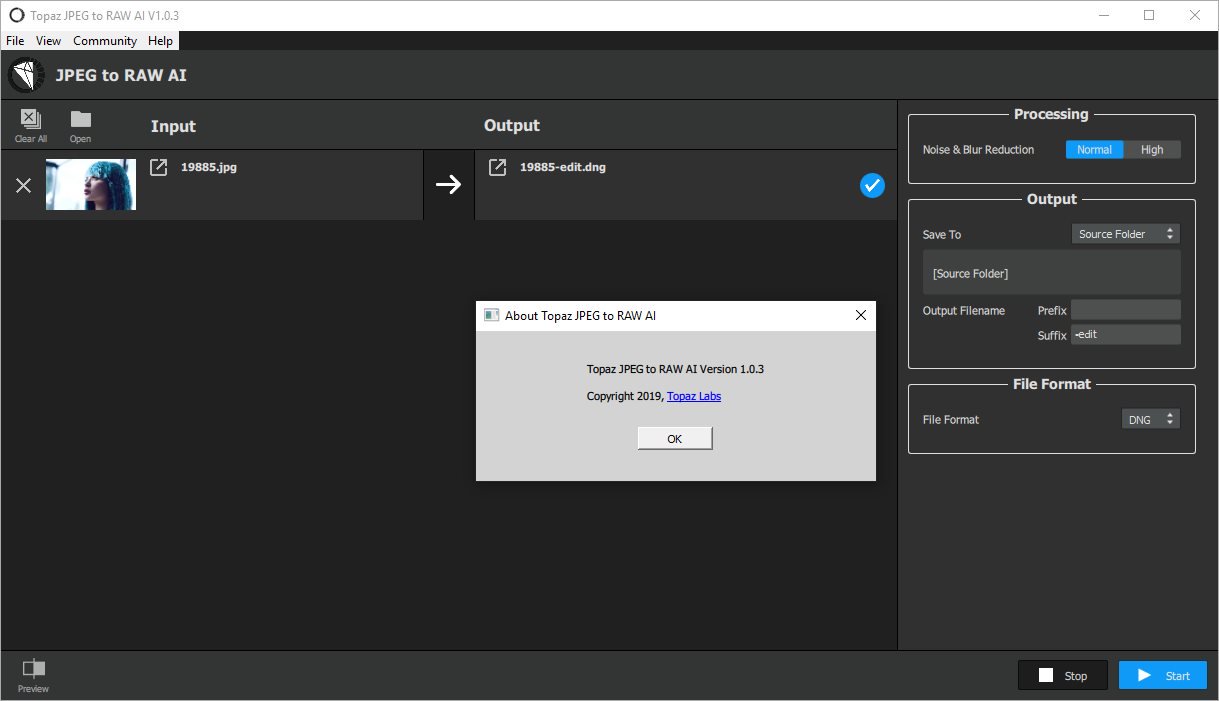 Topaz JPEG to RAW AI скачать