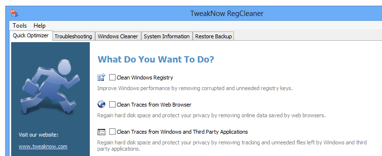 TweakNow RegCleaner