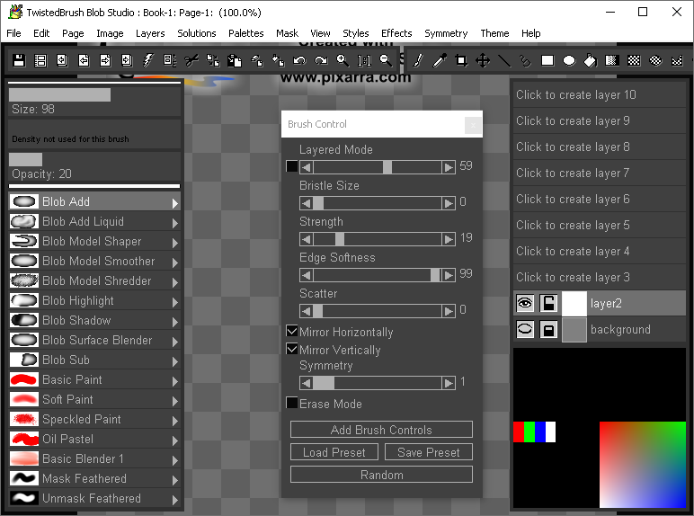 TwistedBrush Blob Studio