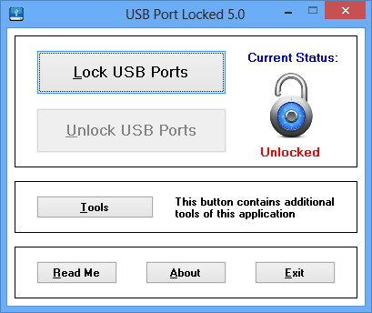 USB Port Locked