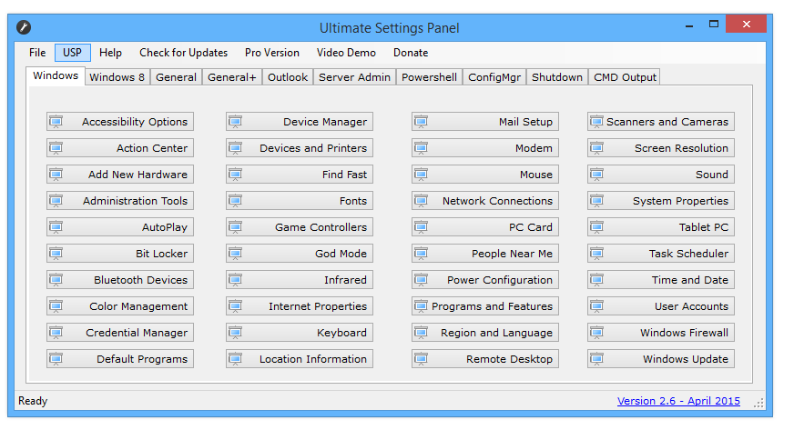 Ultimate Settings Panel