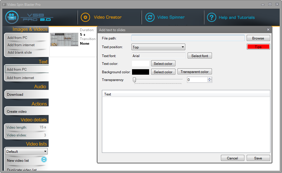 Video Spin Blaster торрент