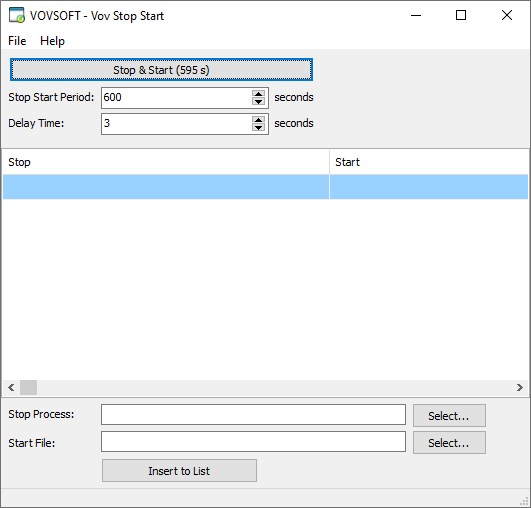 VovSoft Stop Start