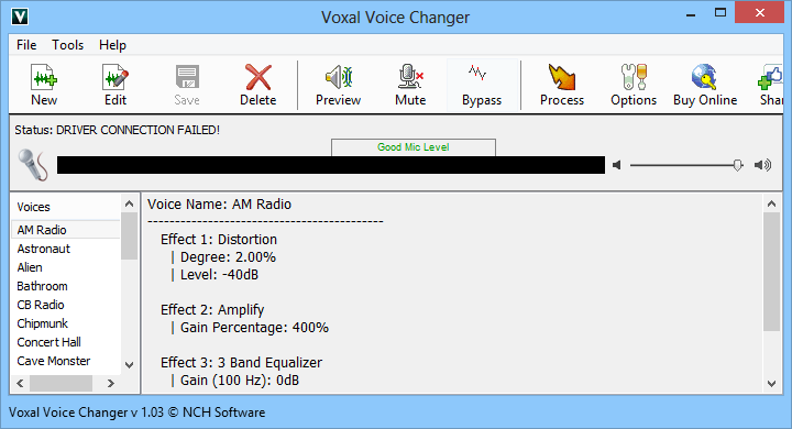 Voxal Voice Changer