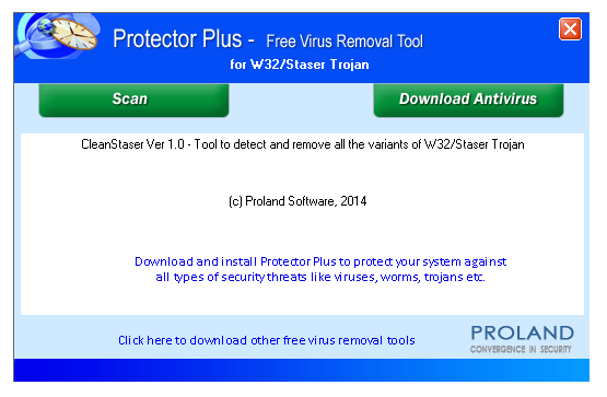 W32_Staser Trojan Removal Tool