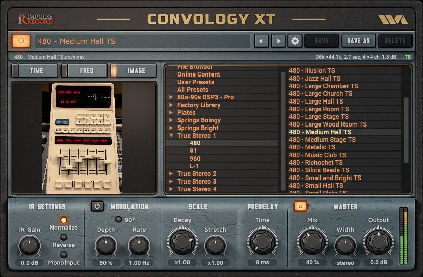 Wave Arts Impulse Record Convology XT