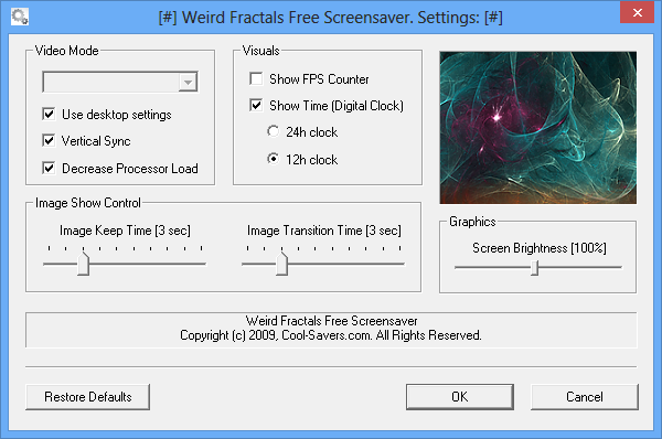 Weird Fractals Free Screensaver