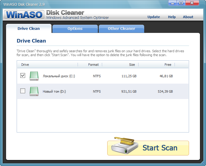 WinASO Disk Cleaner