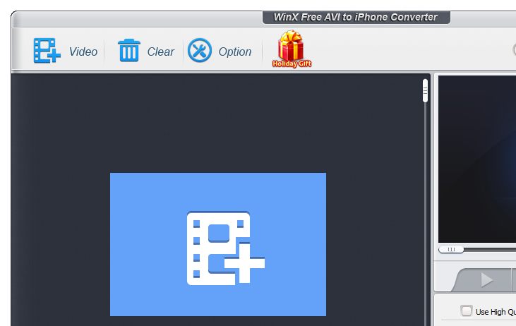 WinX Free AVI to iPhone Converter