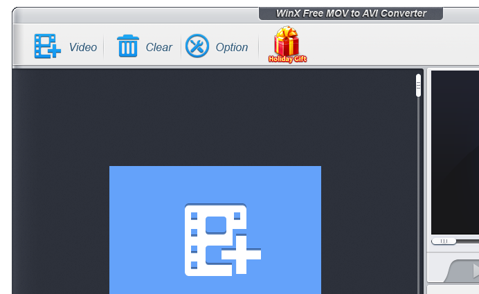 WinX Free MOV to AVI Video Converter