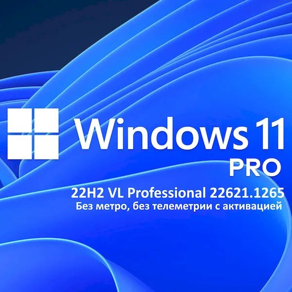 Windows 11 22H2 VL Rus Professional 22621.1265