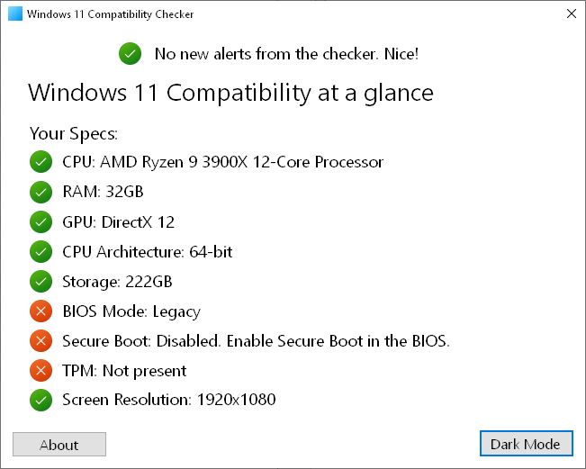 Windows 11 Compatibility Checker