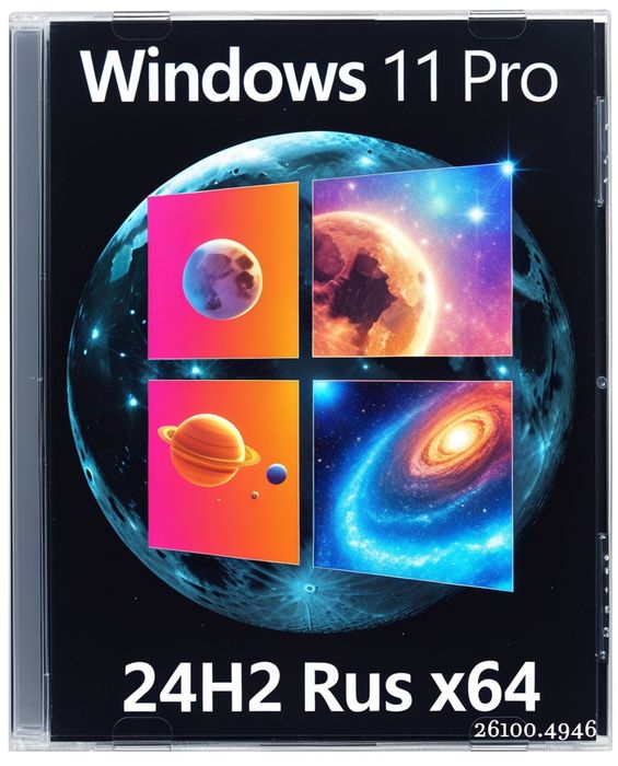 Windows 11 Pro 24H2 Lite сборка без TPM и телеметрии - iso 26100.4946 Ru_En