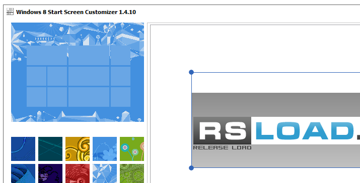 Windows 8 Start Screen Customizer