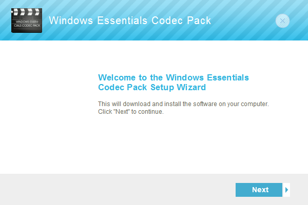 Windows Essentials Codec Pack