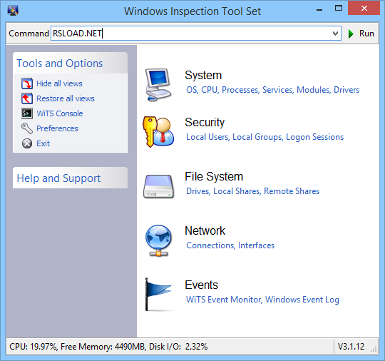 Windows Inspection Tool Set