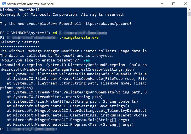 Windows Package Manager Manifest Creator