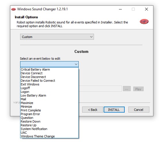 Windows Sound Changer