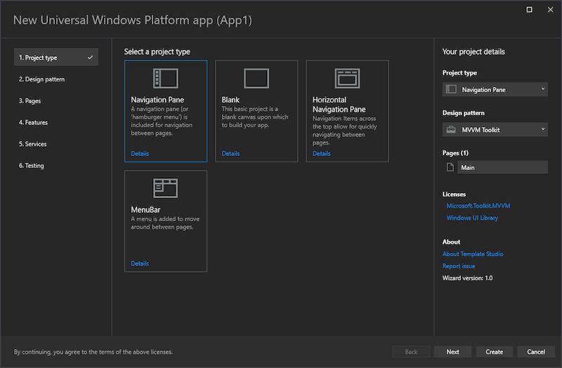 Windows Template Studio