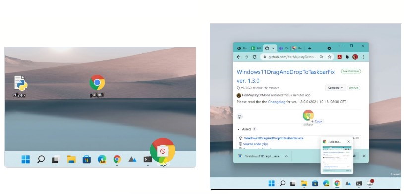 Windows11DragAndDropToTaskbarFix