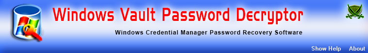 WindowsVaultPasswordDecryptor