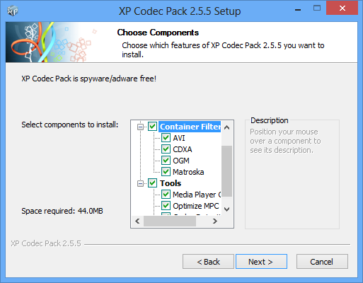 XP Codec Pack