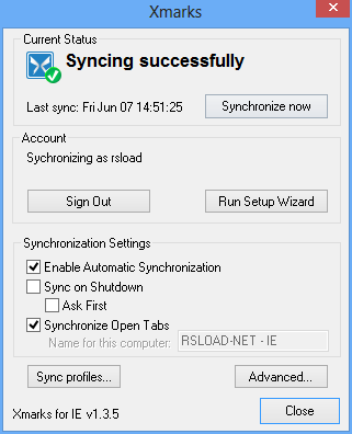 Xmarks for Internet Explorer