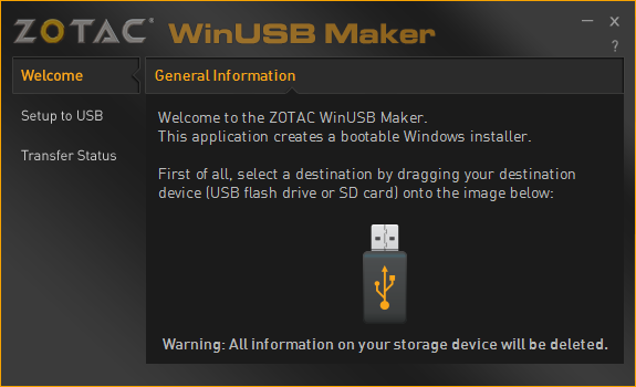 ZOTAC WinUSB Maker