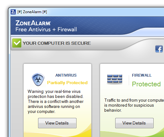 ZoneAlarm Free Antivirus + Firewall