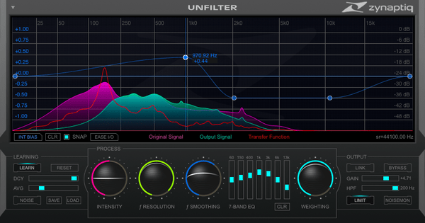 Zynaptiq UNFILTER crack