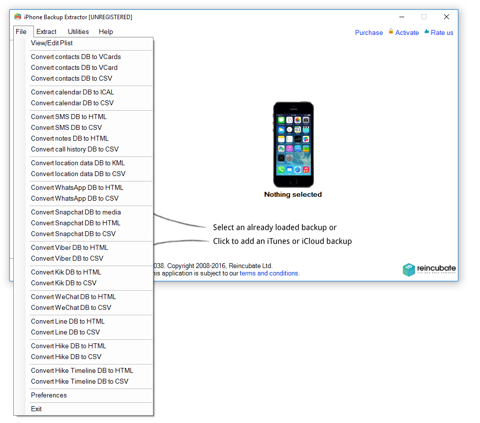 iPhone Backup Extractor скачать бесплатно