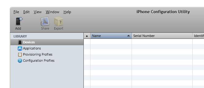 iPhone Configuration Utility