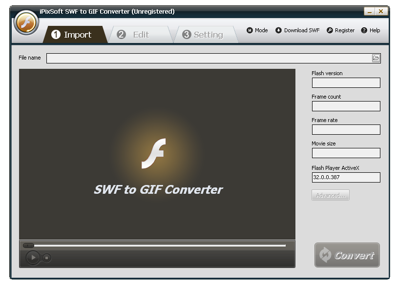 iPixSoft SWF to GIF Converter