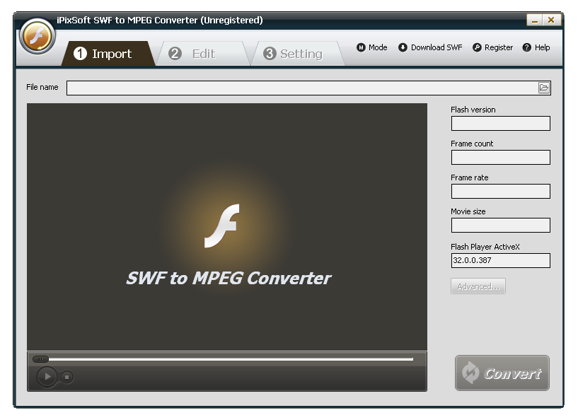 iPixSoft SWF to MPEG Converter