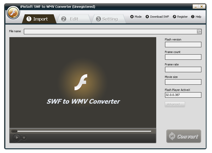 iPixSoft SWF to WMV Converter