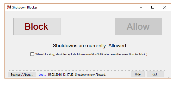 shutdownBlocker бесплатно
